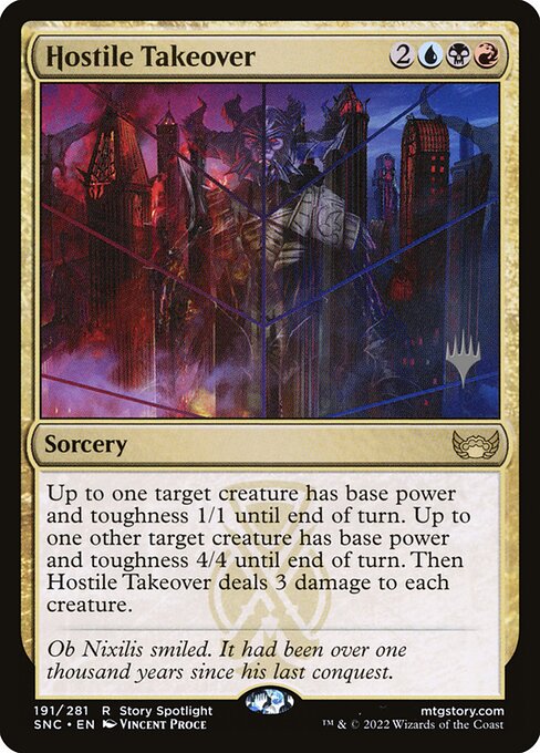 Hostile Takeover (191p) [Streets of New Capenna Promos]