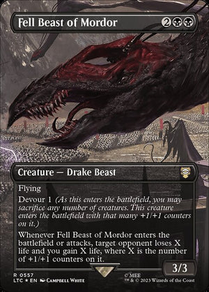Fell Beast of Mordor (557) [Tales of Middle-earth Commander] [Borderless]