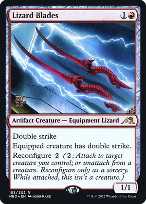 Lizard Blades (153s) [Kamigawa: Neon Dynasty Promos]