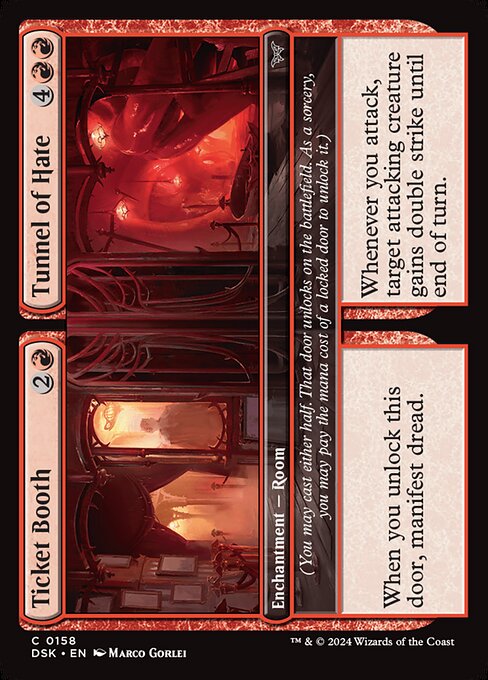 Ticket Booth // Tunnel of Hate (158) [Duskmourn: House of Horror]