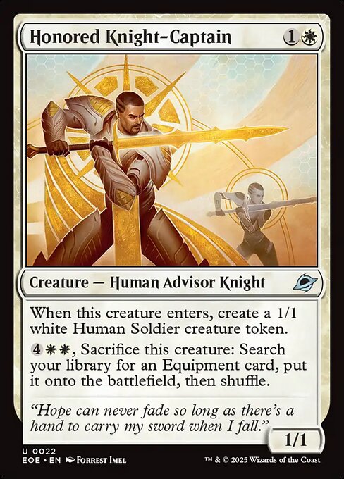Honored Knight-Captain (22) [Edge of Eternities]