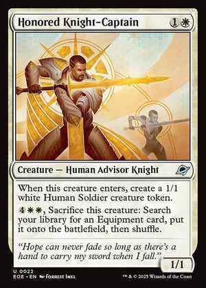 Honored Knight-Captain (22) [Edge of Eternities]