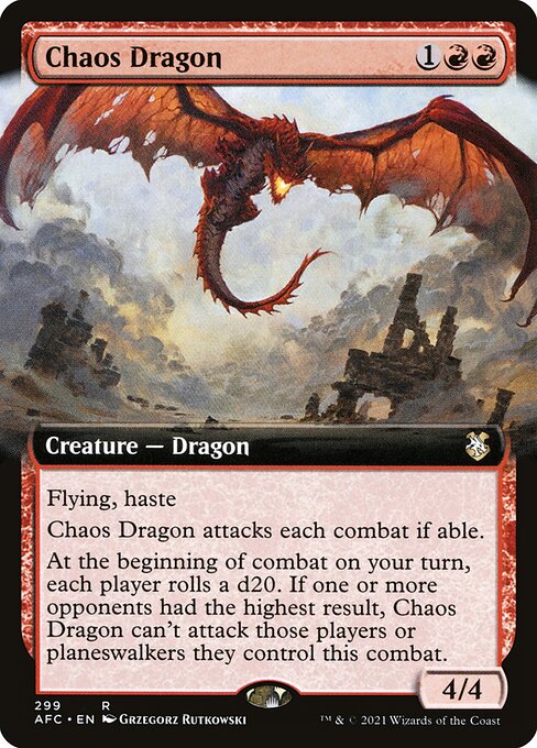 Chaos Dragon (299) [Forgotten Realms Commander] [Extended Art]