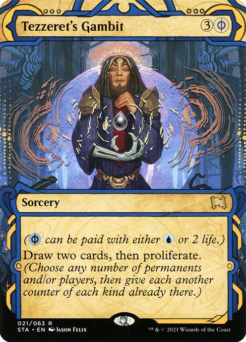 Tezzeret's Gambit (21) [Strixhaven Mystical Archive] [Showcase, Borderless]