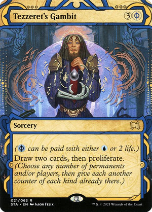 Tezzeret's Gambit (21) [Strixhaven Mystical Archive] [Showcase, Borderless]