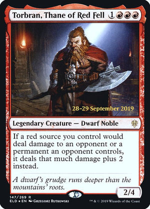 Torbran, Thane of Red Fell (147s) [Throne of Eldraine Promos]