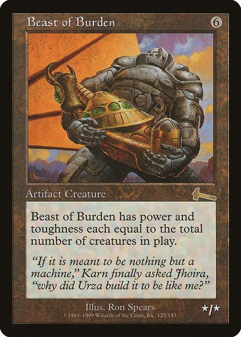 Beast of Burden (122) [Urza's Legacy]