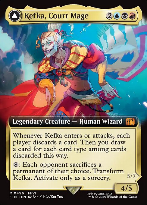 Kefka, Court Mage // Kefka, Ruler of Ruin (496) [Final Fantasy]