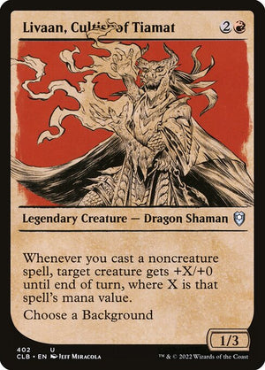 Livaan, Cultist of Tiamat (402) [Commander Legends: Battle for Baldur's Gate] [Showcase]