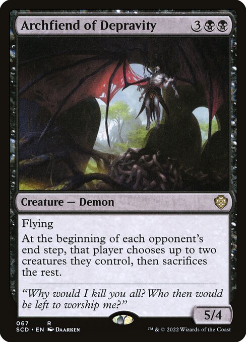 Archfiend of Depravity (67) [Starter Commander Decks]