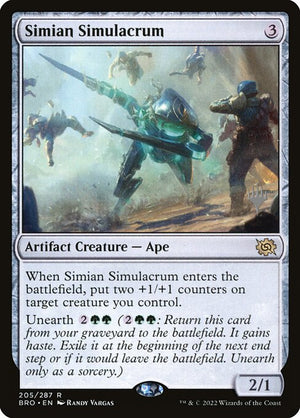 Simian Simulacrum (205p) [The Brothers' War Promos]