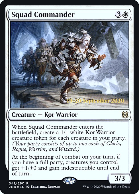 Squad Commander (41s) [Zendikar Rising Promos]