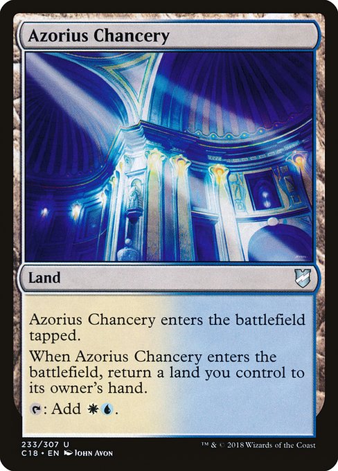 Azorius Chancery (233) [Commander 2018]