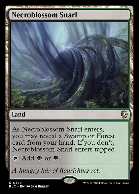 Necroblossom Snarl (319) [Bloomburrow Commander]