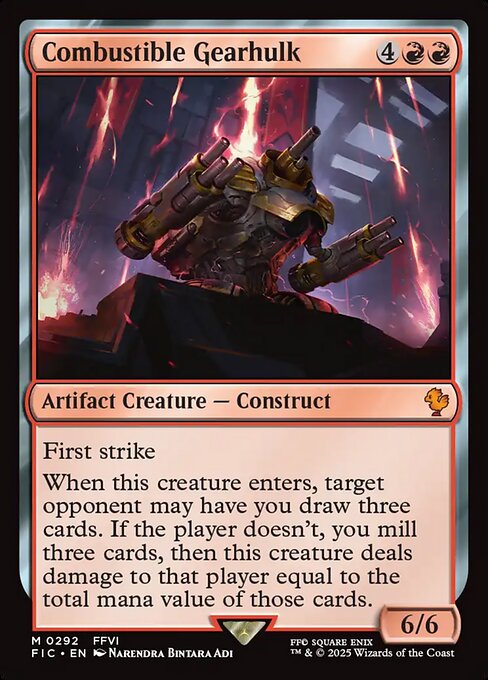 Combustible Gearhulk (292) [Final Fantasy Commander]