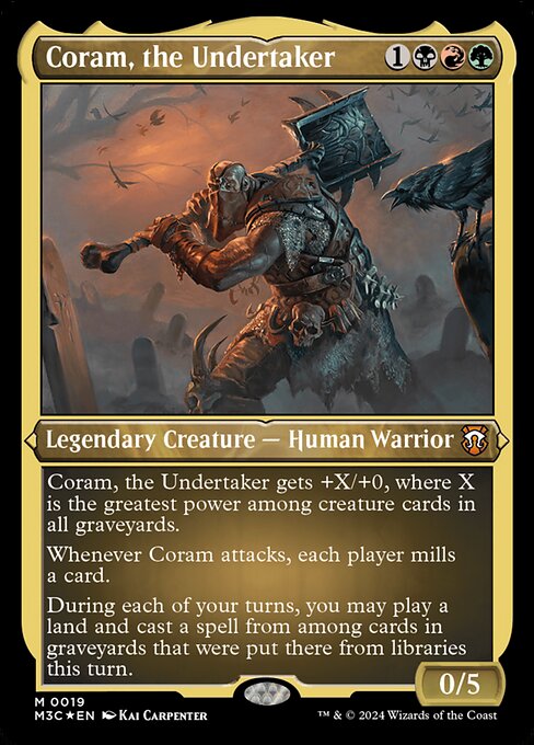 Coram, the Undertaker (19) [Modern Horizons 3 Commander]