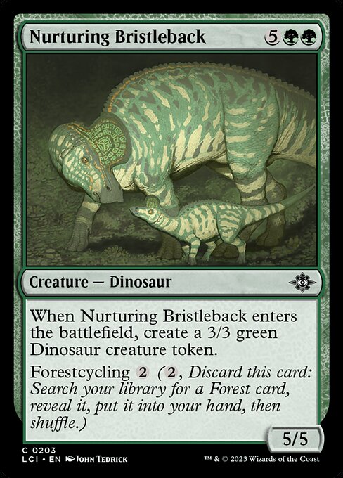 Nurturing Bristleback (203) [The Lost Caverns of Ixalan]