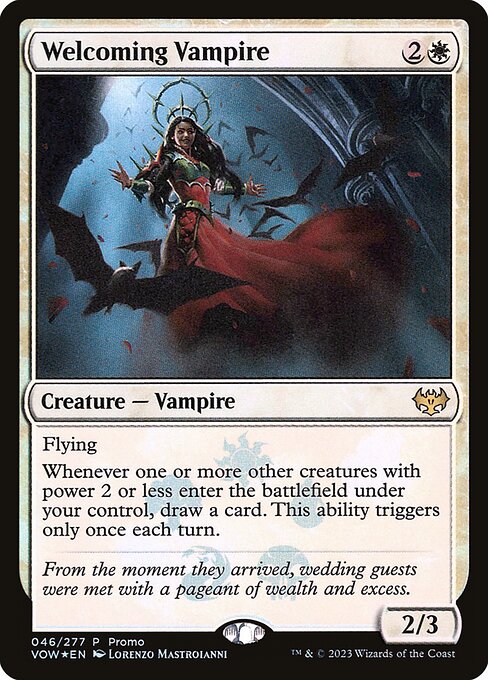 Welcoming Vampire (46★) [Innistrad: Crimson Vow Promos]