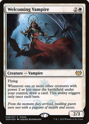 Welcoming Vampire (46★) [Innistrad: Crimson Vow Promos]