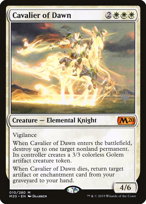 Cavalier of Dawn (10p) [Core Set 2020 Promos]