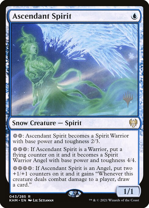 Ascendant Spirit (43p) [Kaldheim Promos]