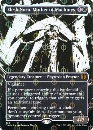 Elesh Norn, Mother of Machines (420) [Phyrexia: All Will Be One] [Showcase, Borderless]