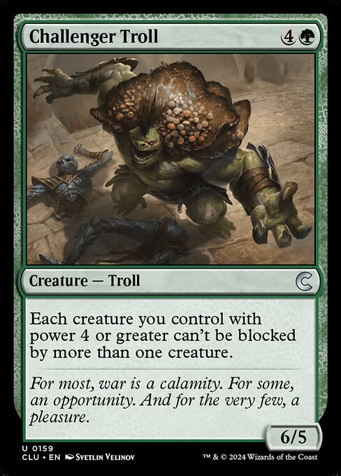 Challenger Troll (159) [Ravnica: Clue Edition]