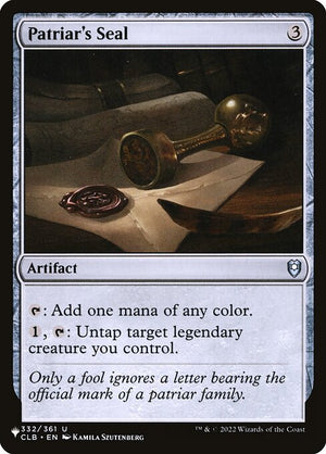 Patriar's Seal (CLB-332) [The List]