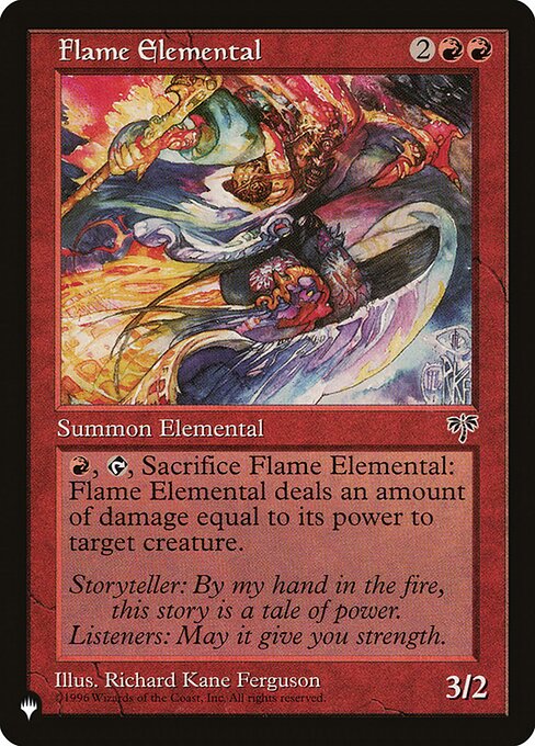 Flame Elemental (MIR-175) [The List]