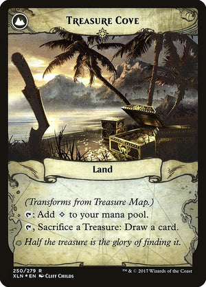 Treasure Map // Treasure Cove (250s) [Ixalan Promos] Reverse