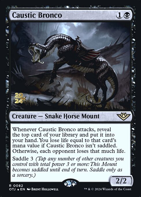 Caustic Bronco (82s) [Outlaws of Thunder Junction Promos]