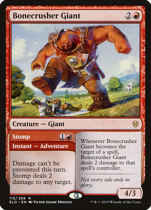 Bonecrusher Giant // Stomp (115) [Throne of Eldraine]