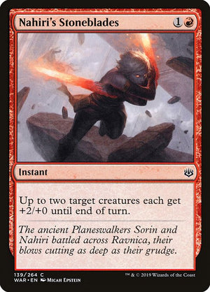 Nahiri's Stoneblades (139) [War of the Spark]