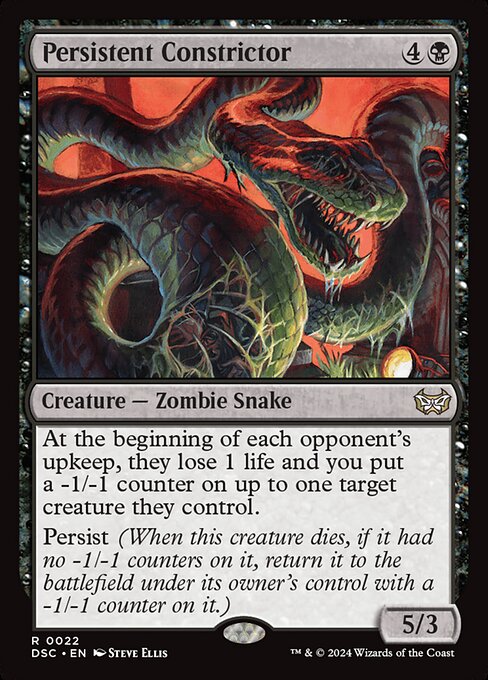 Persistent Constrictor (22) [Duskmourn: House of Horror Commander]