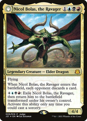 Nicol Bolas, the Ravager // Nicol Bolas, the Arisen (9) [Judge Gift Cards 2021]