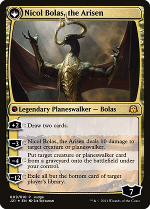 Nicol Bolas, the Ravager // Nicol Bolas, the Arisen (9) [Judge Gift Cards 2021] Reverse