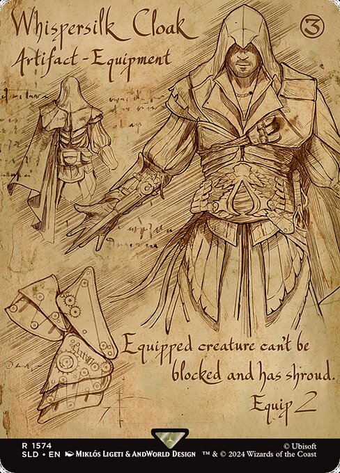 Whispersilk Cloak (1574) [Secret Lair Drop]