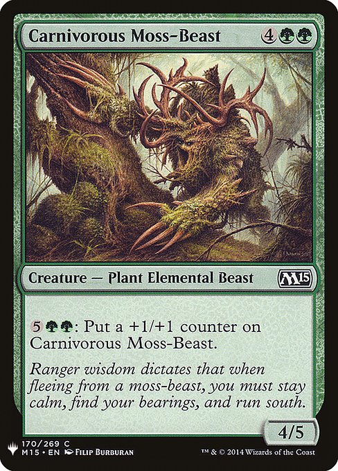 Carnivorous Moss-Beast (M15-170) [The List]