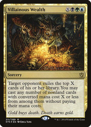 Villainous Wealth (211s) [Khans of Tarkir Promos]
