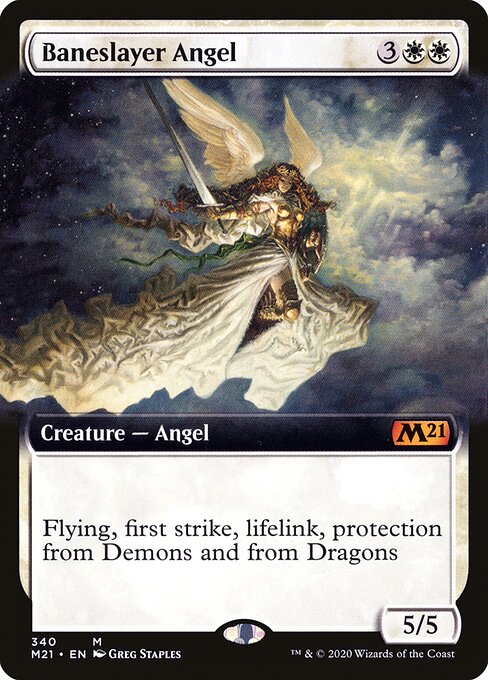 Baneslayer Angel (340) [Core Set 2021] [Extended Art]