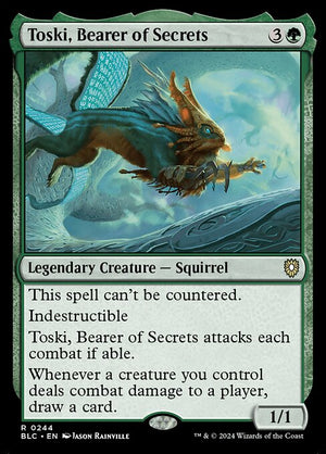 Toski, Bearer of Secrets (244) [Bloomburrow Commander]