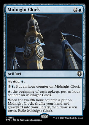 Midnight Clock (100) [Outlaws of Thunder Junction Commander]