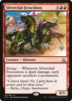 Silverclad Ferocidons (115p) [Rivals of Ixalan Promos]