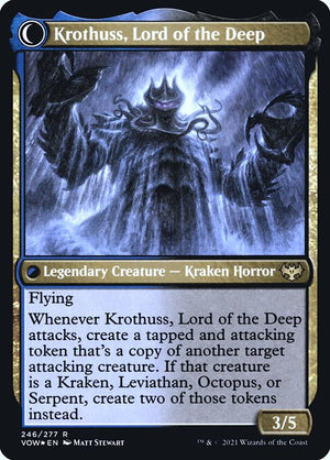 Runo Stromkirk // Krothuss, Lord of the Deep (246s) [Innistrad: Crimson Vow Promos] Reverse