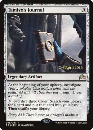 Tamiyo's Journal (265s) [Shadows over Innistrad Promos]