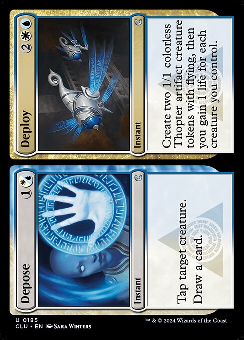 Depose // Deploy (185) [Ravnica: Clue Edition]