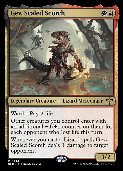 Gev, Scaled Scorch (214p) [Bloomburrow Promos]