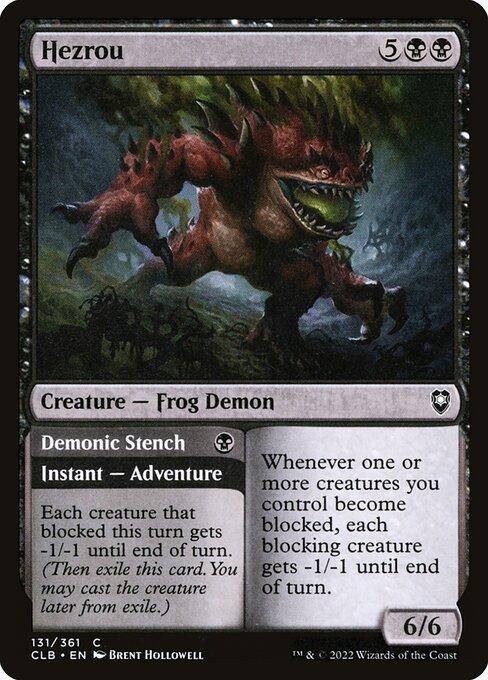 Hezrou // Demonic Stench (131) [Commander Legends: Battle for Baldur's Gate]