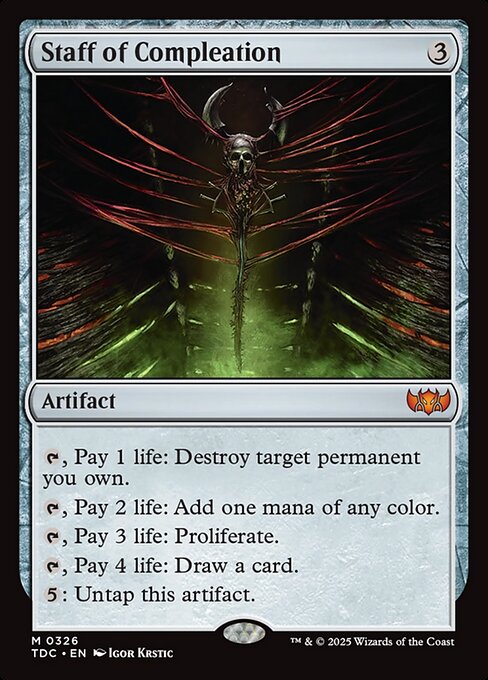 Staff of Compleation (326) [Tarkir: Dragonstorm Commander]