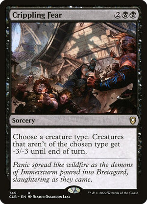 Crippling Fear (745) [Commander Legends: Battle for Baldur's Gate]